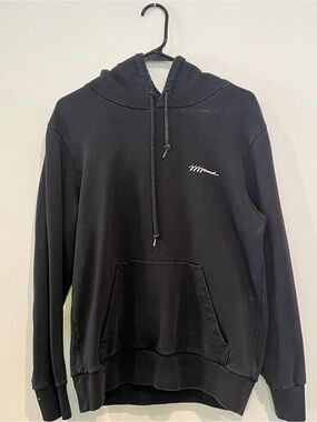 A.P.C. Black Hooded Pullover Sweatshirt